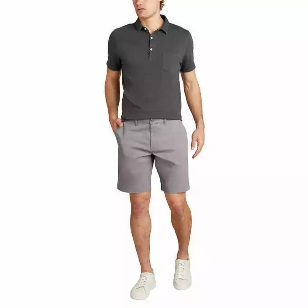 English Laundry Men's Midweight Flat Front‎ Textured Short With Flex Waistband